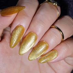AC03-Amber-magnetic-cat-eye-press-on-nails