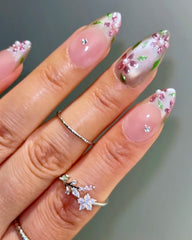 adjustable-ring-bouquet-rhinestone-open-ring-silver-display