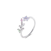 adjustable-ring-bouquet-rhinestone-open-ring-silver