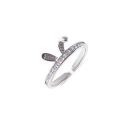 adjustable-ring-bunny-rhinestone-open-ring-silver