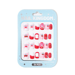 cherry-bear-press-on-nails-set