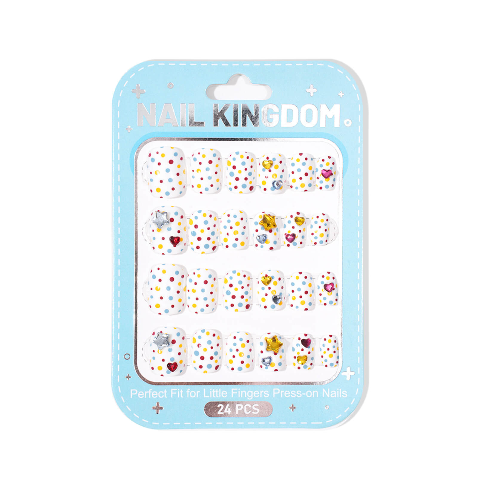 colorful-dots-press-on-nails-set