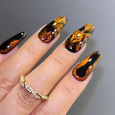 sparkling-maple-press-on-nails
