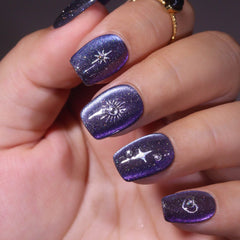 stars-purple-magnetic-cat-eye-press-on-nail