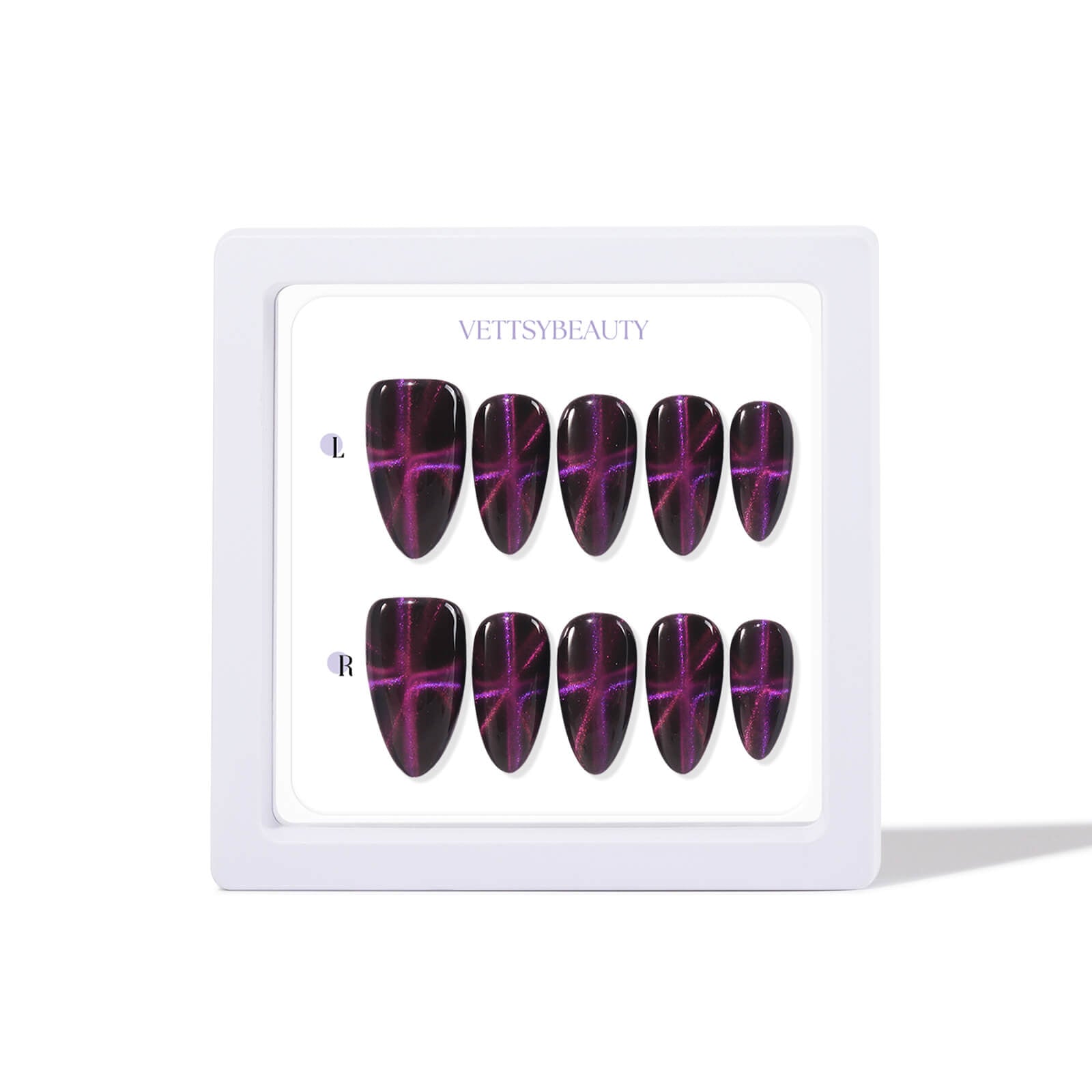 Christmas-gift-magnetic-cat-eye-press-on-nails-display