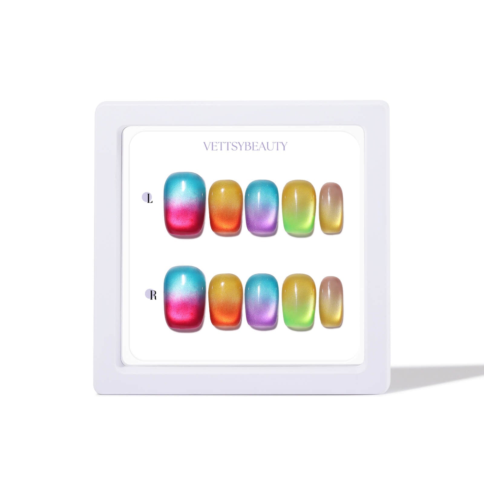Fruit-Candy-glass-cat-eye-press-on-nails-display