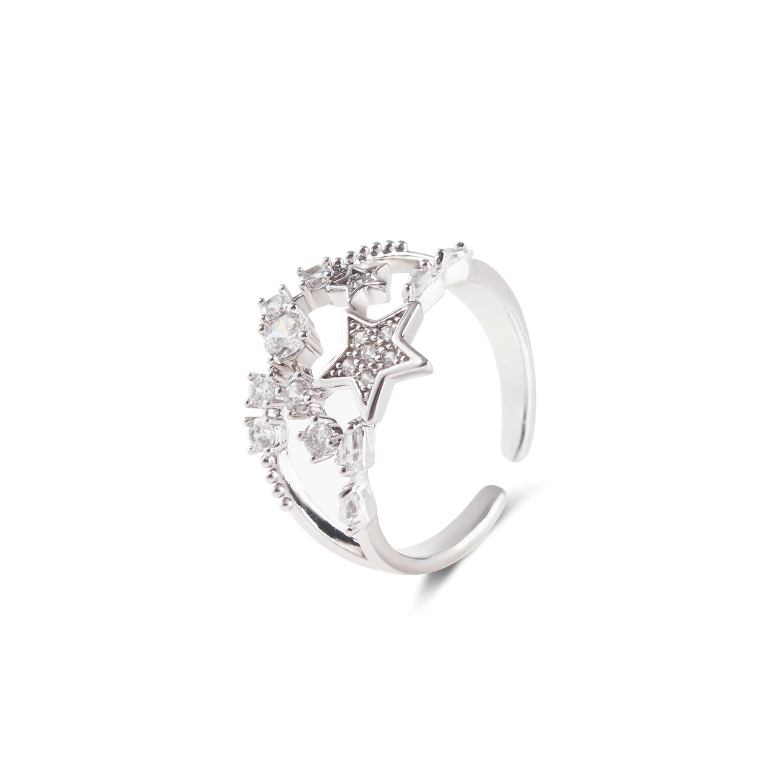 adjustable-ring-galaxy-rhinestone-open-ring-silver